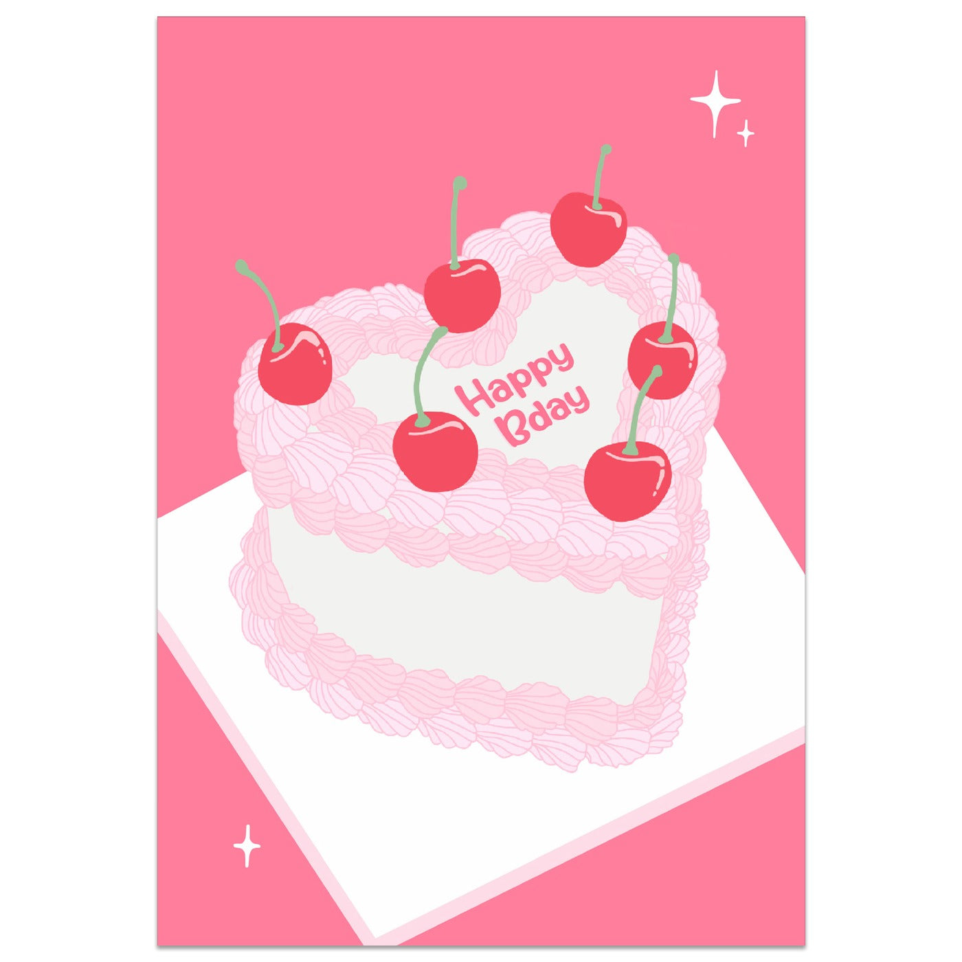 Happy Bday Cake Card