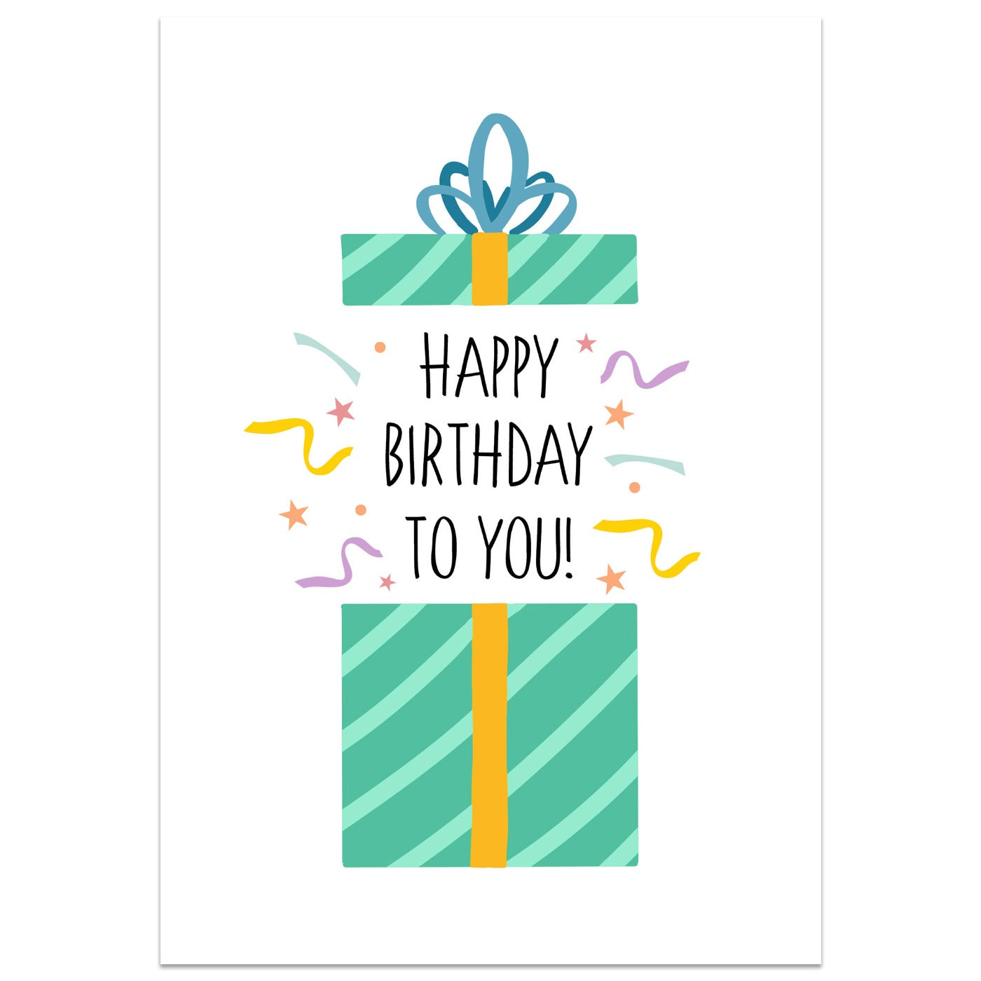 Happy Birthday to You Present Card