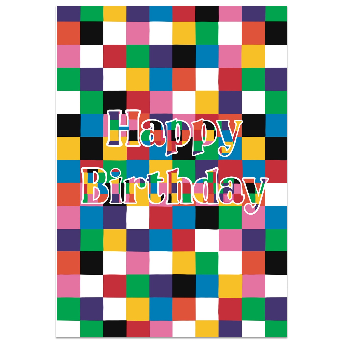 Happy Birthday Colour Static Card