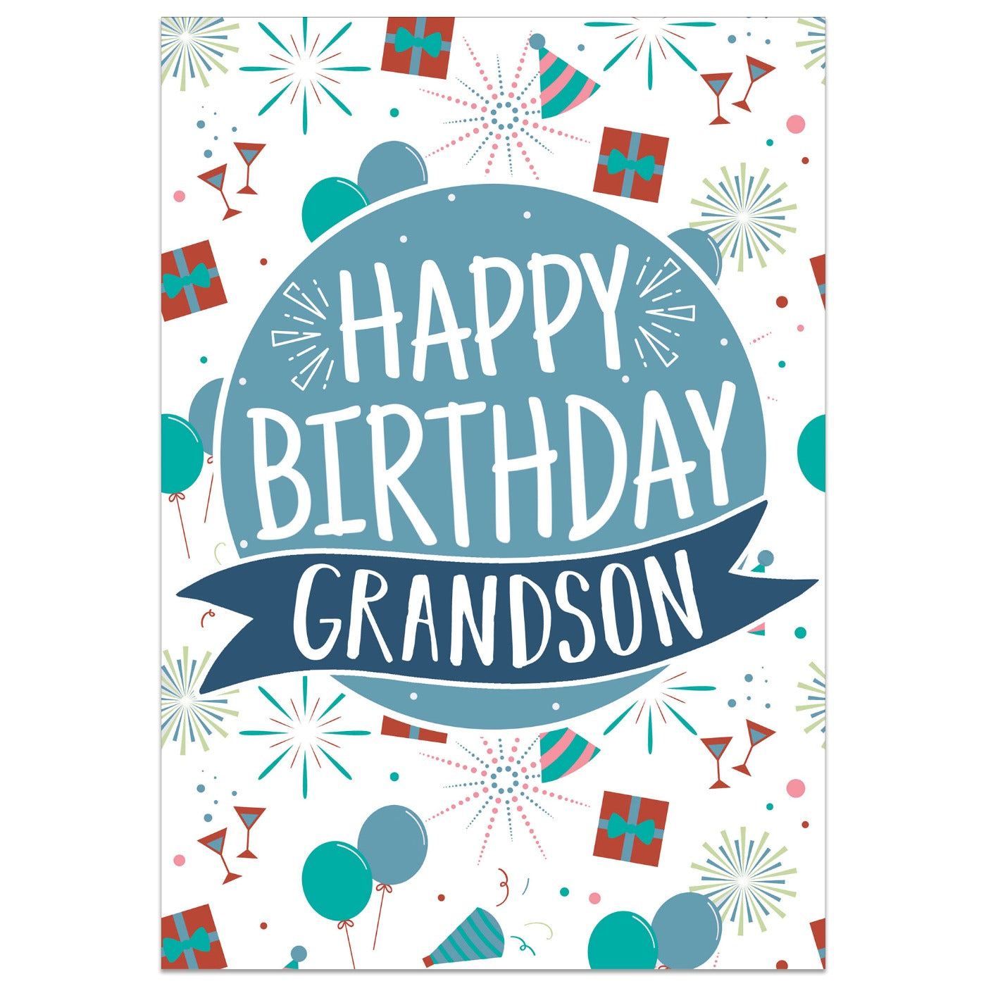 Happy Birthday Grandson Card