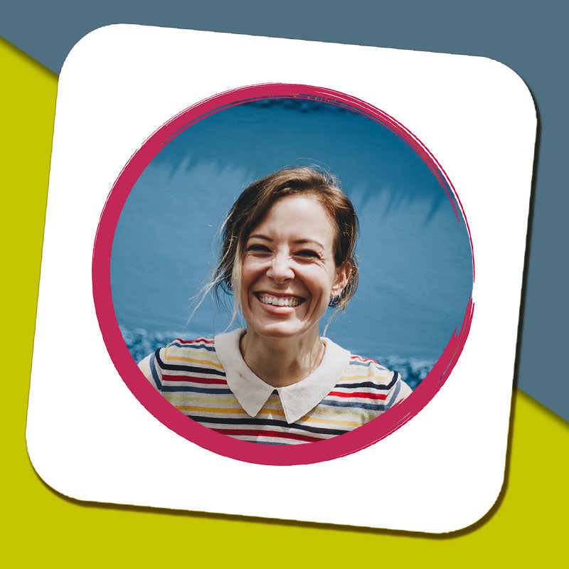 Happy Birthday Photo Personalised Coaster