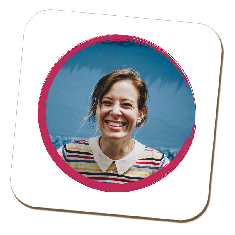 Happy Birthday Photo Personalised Coaster