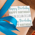 Happy Birthday Text Gift Tags Addon