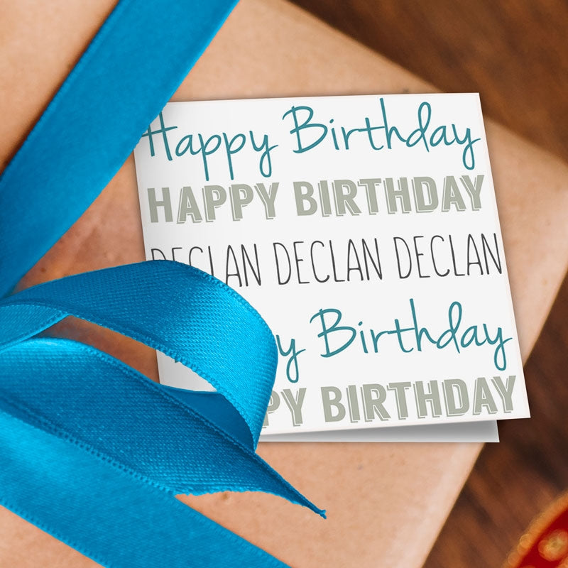 Happy Birthday Text Gift Tags Addon