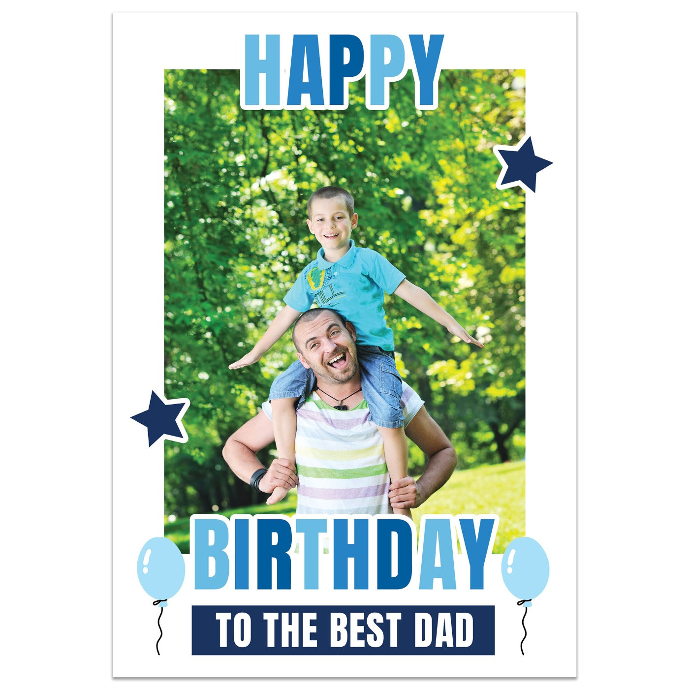 Happy Birthday to the Best Dad Photo Card