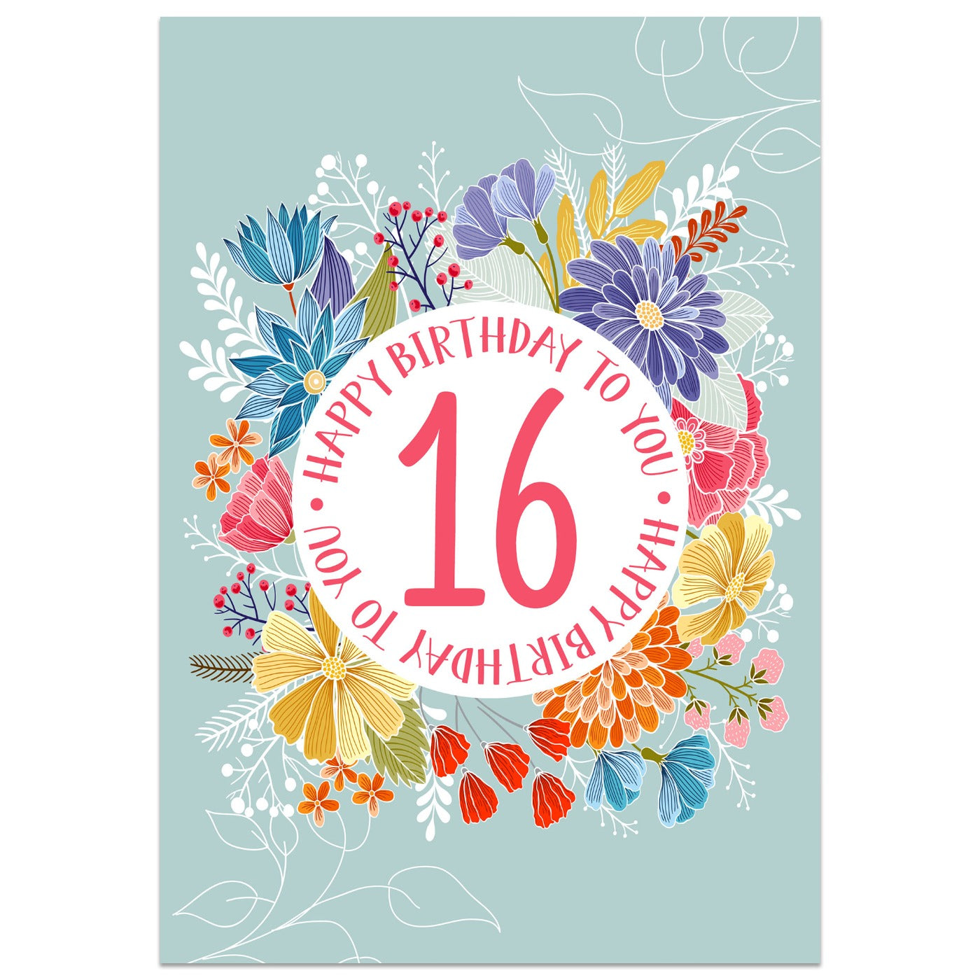 Happy Birthday to You - 16th Birthday Card