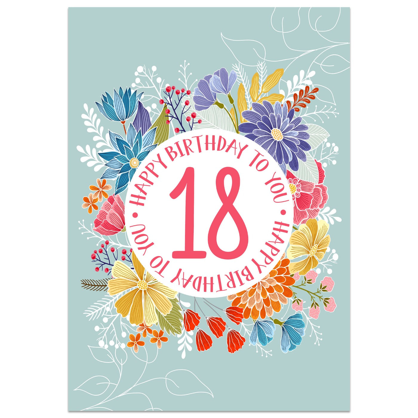 Happy Birthday to You - 18th Birthday Card