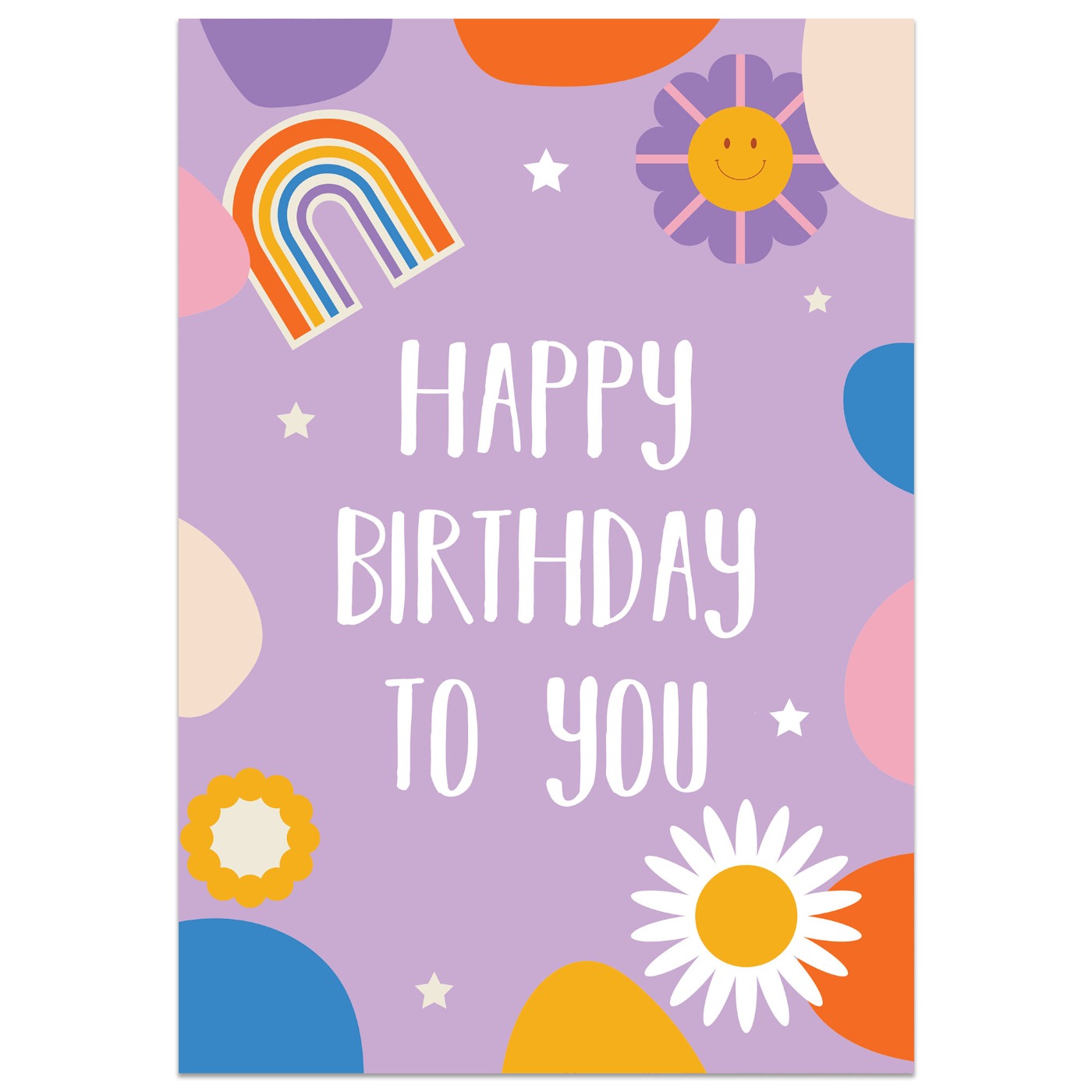 Purple Happy Birthday to You Card