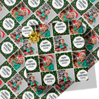Happy Christmas Name and Photo Wrapping Paper