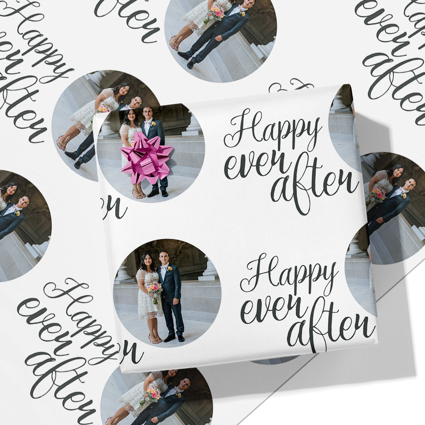 Happy Ever After Photo Wrapping Paper