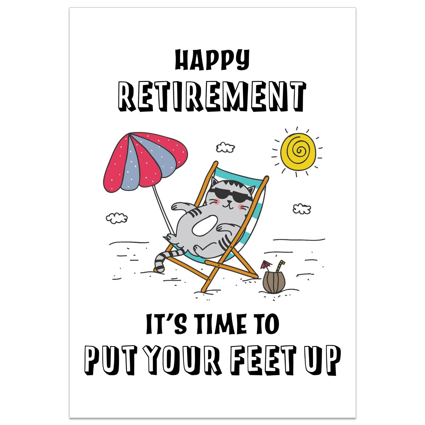 Time to Put your Feet up Retirement Card
