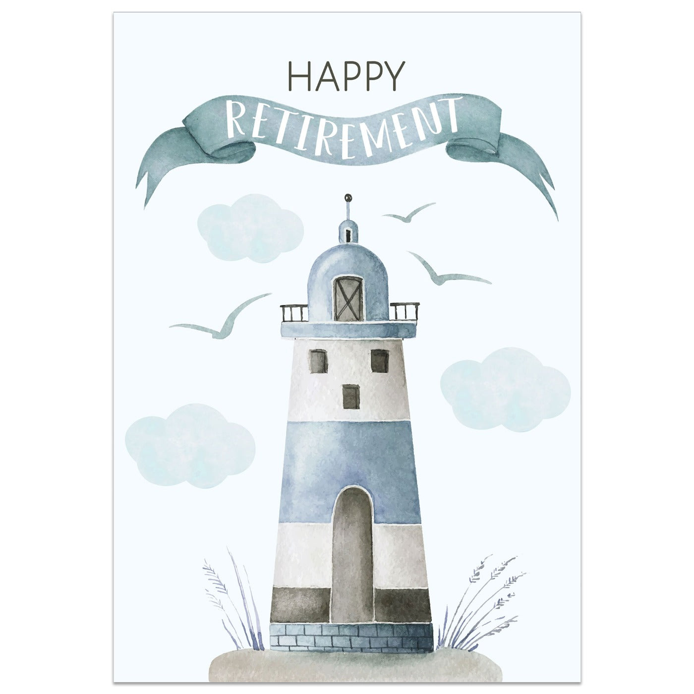 Lighthouse Happy Retirement Card