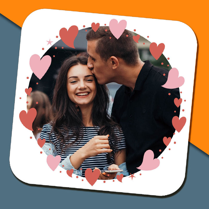 Happy Valentine's Day Circle Photo Mug