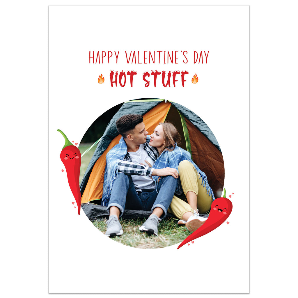 Happy Valentine's Day Hot Stuff Card - A5