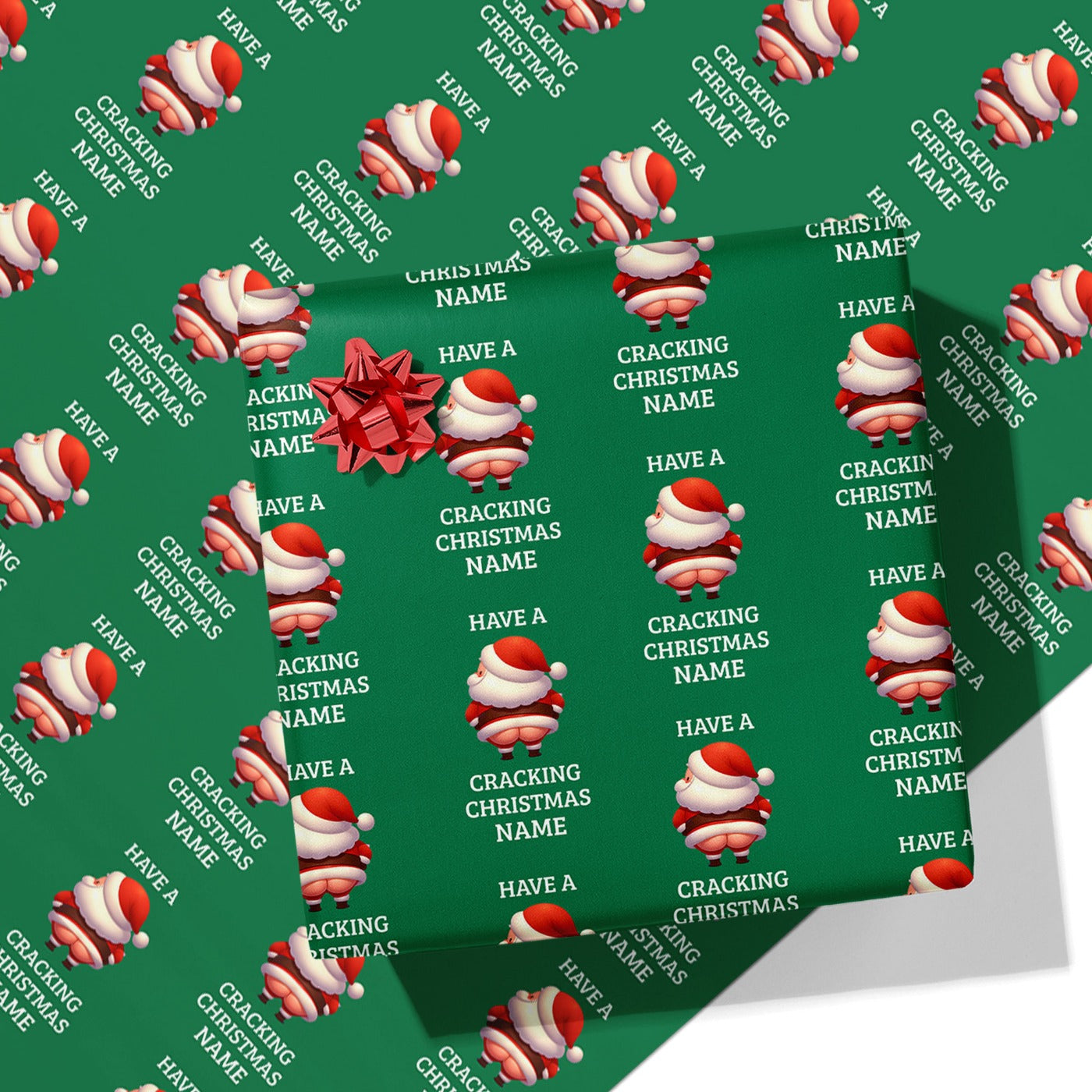 Have a Cracking Christmas Name Wrapping Paper