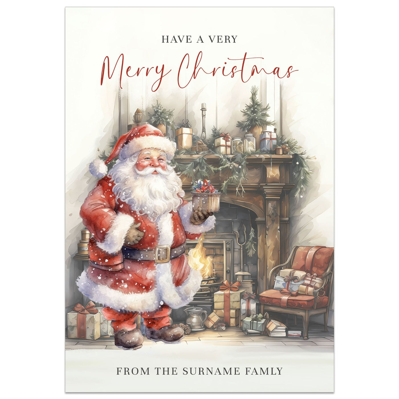 Have a Very Merry Christmas Santa Card