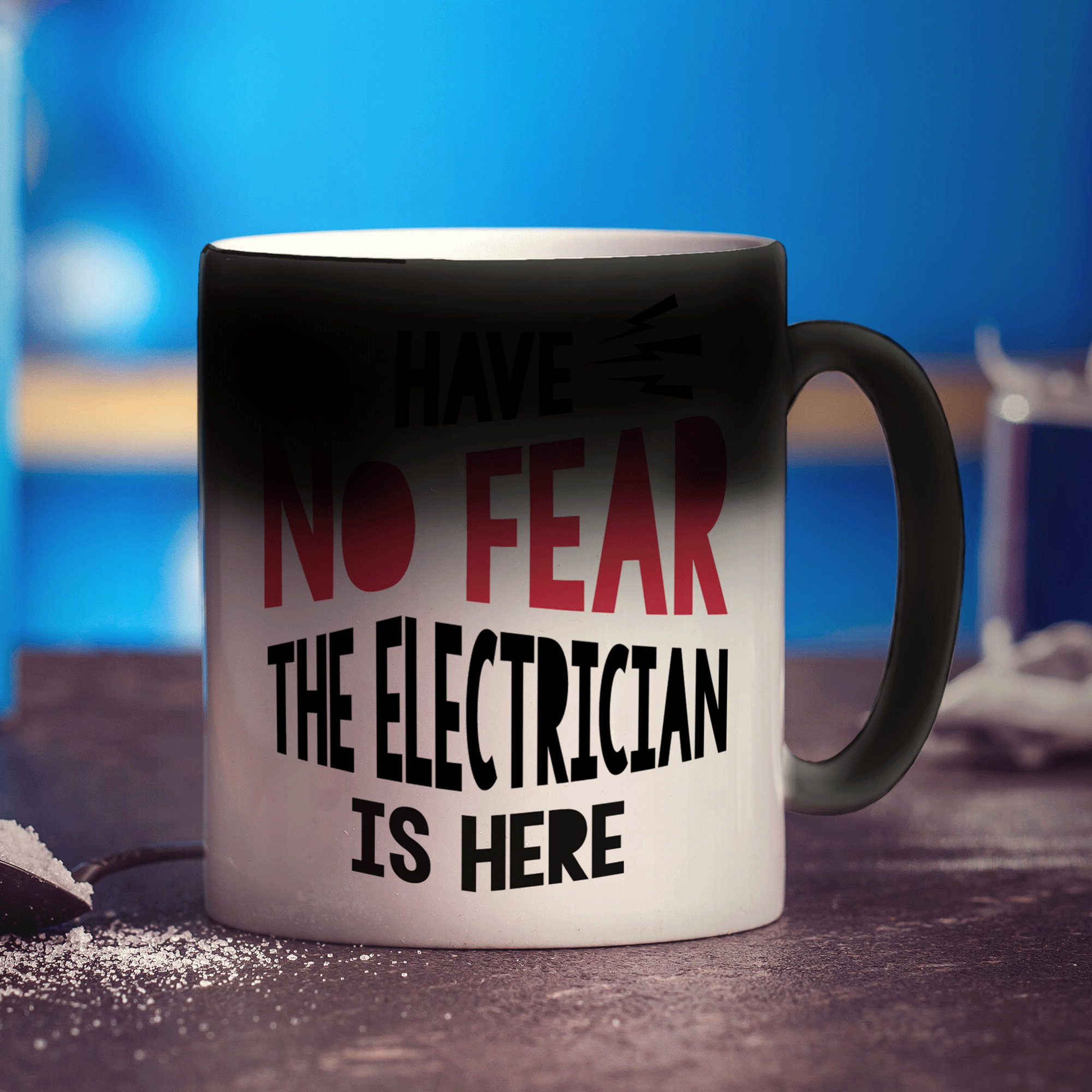 Have No Fear The Electrician is Here Mug - Standard 330ml (11oz) / Magic Mug
