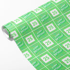 Green Happy Birthday Wrapping Paper - Add Any Age