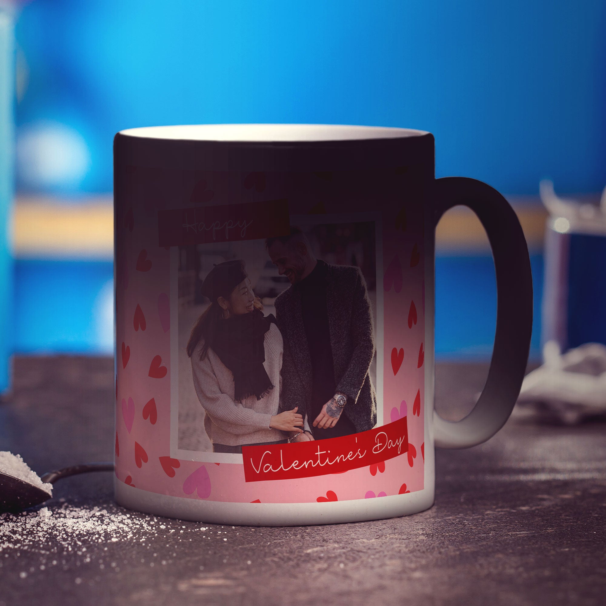 Heart Background Valentine's Day Photo Mug
