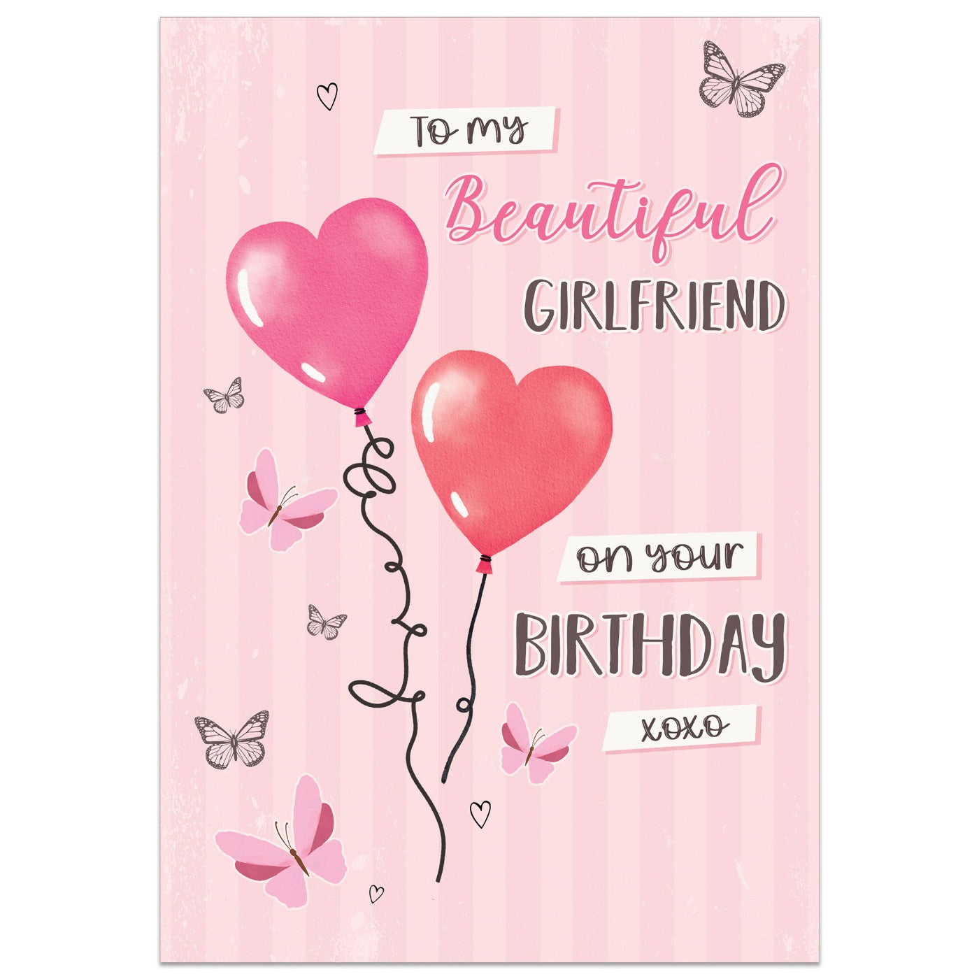 To My Beautiful Girlfriend Birthday Card