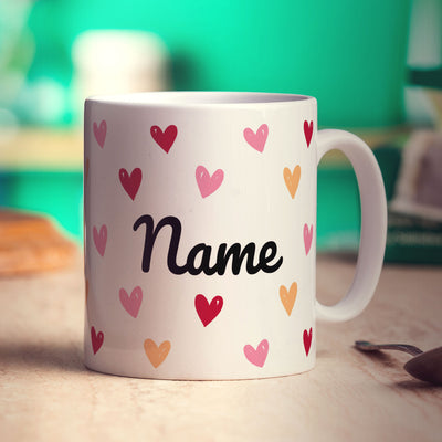 Heart Name Mug - Standard 330ml (11oz) / White