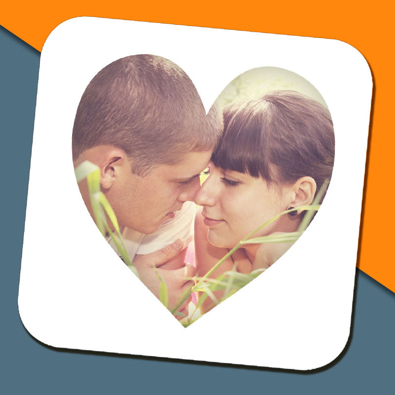 Heart Shaped Photo Coaster