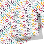 Hearts Message Wrapping Paper