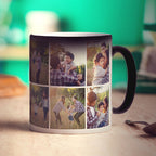 Magic Heat Sensitive Double Sided 6 Photo Grid Collage Mug