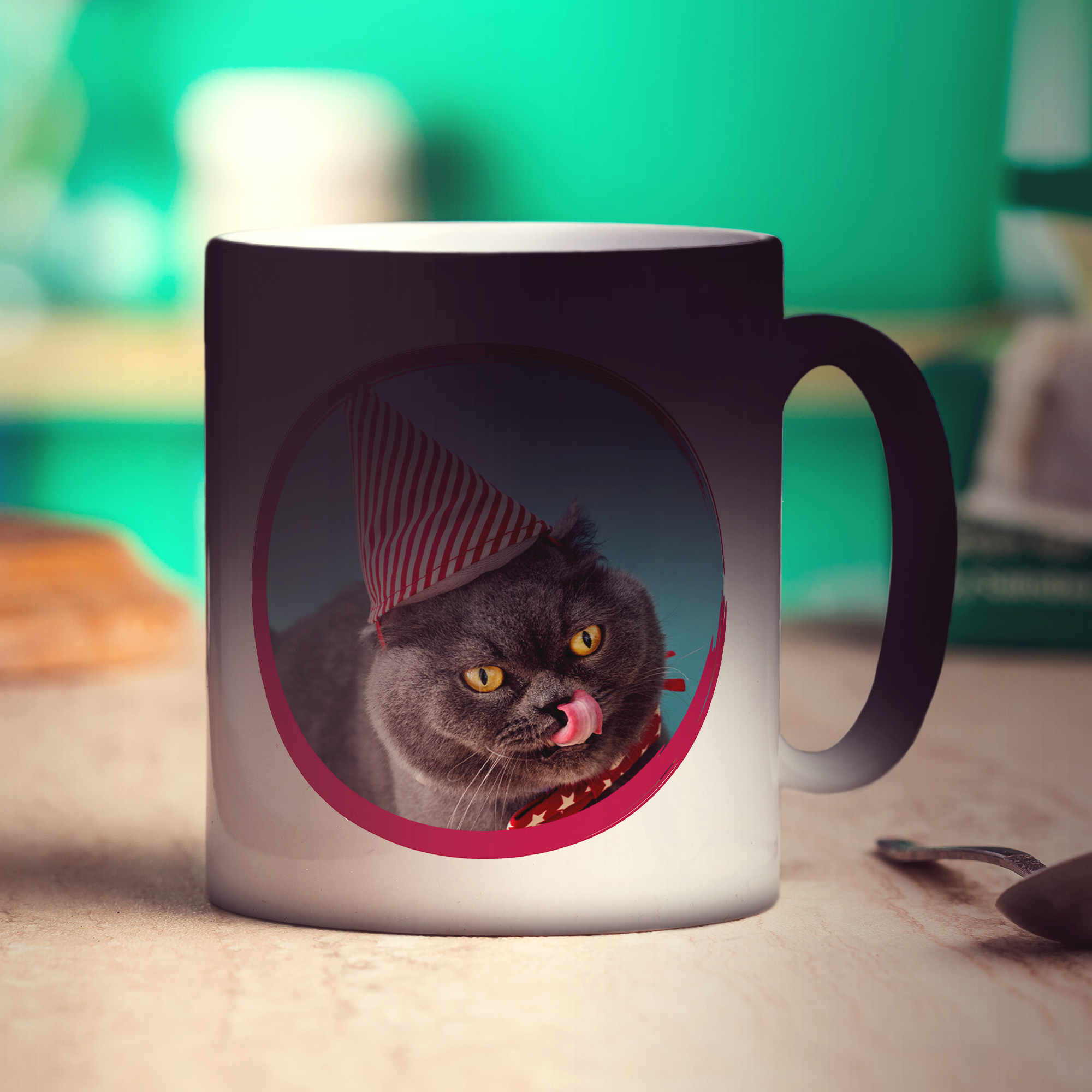 Happy Birthday Photo Mug - Standard 330ml (11oz) / Magic Mug