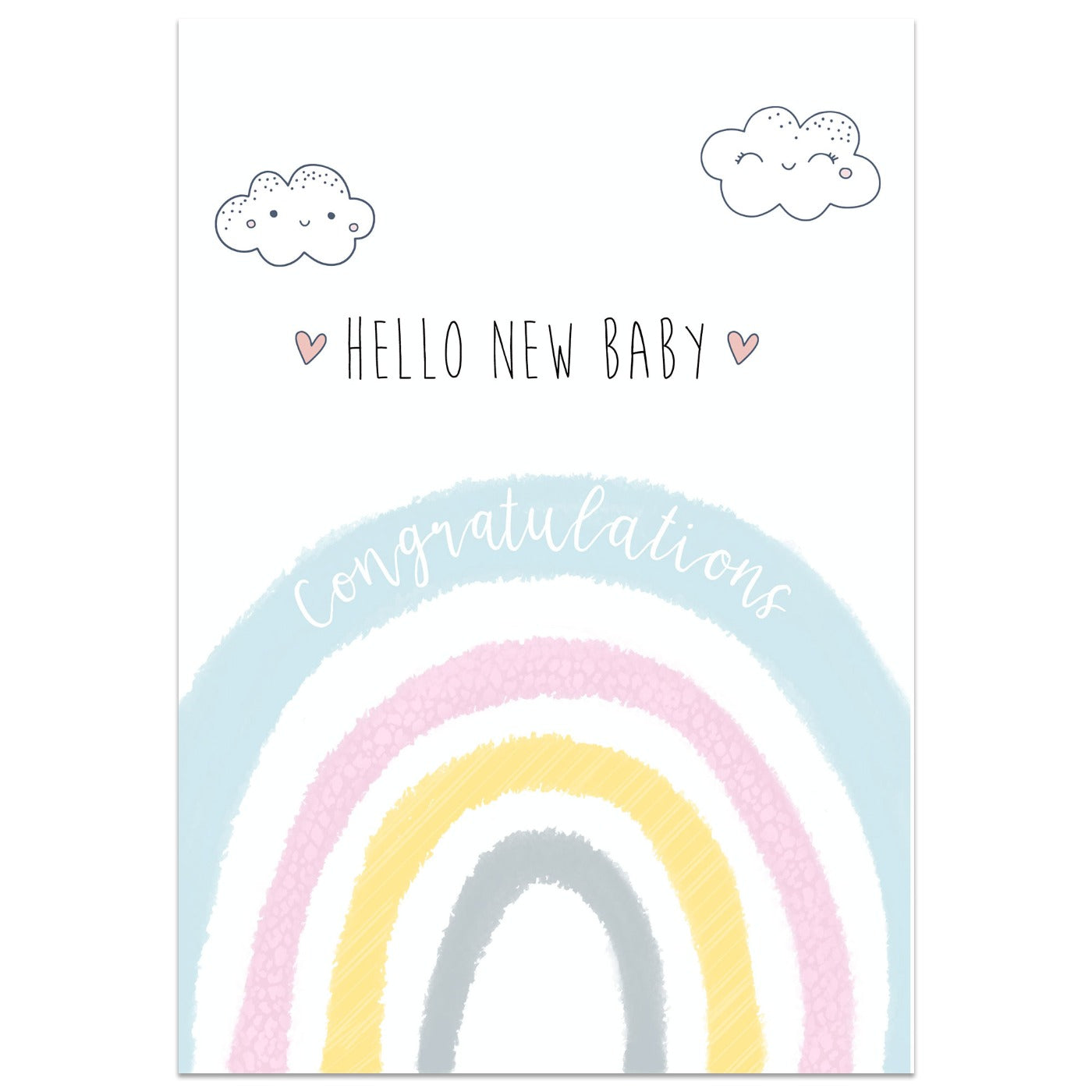 Hello New Baby Rainbow Card