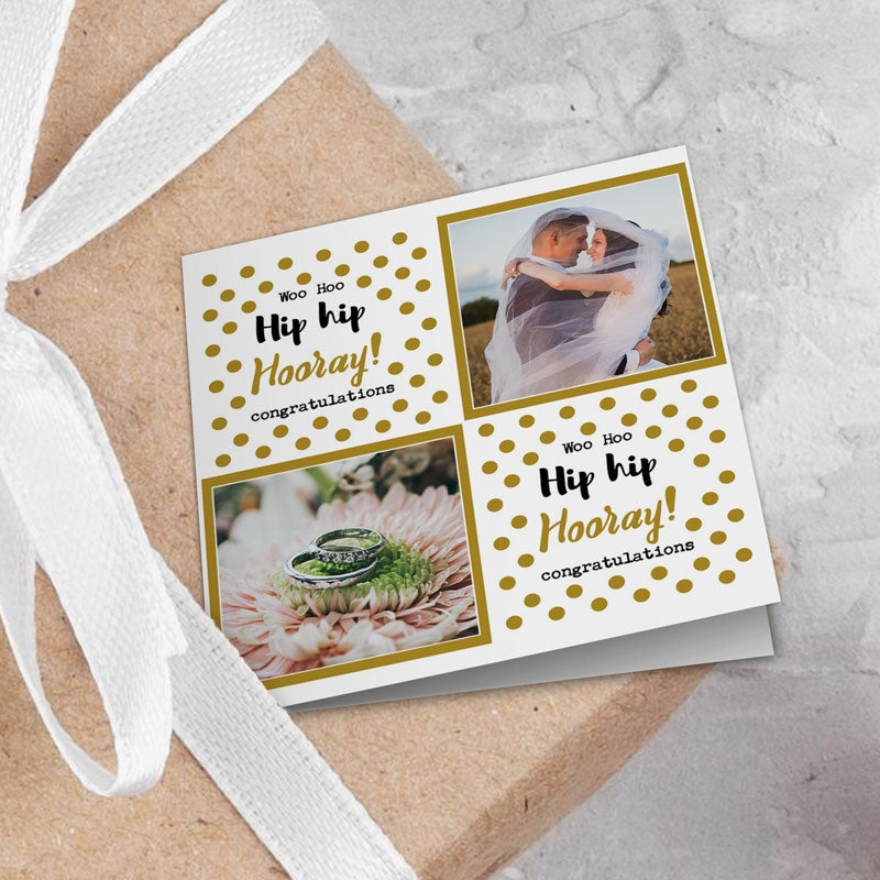 Hip Hip Hooray! Congratulations Photo Gift Tags