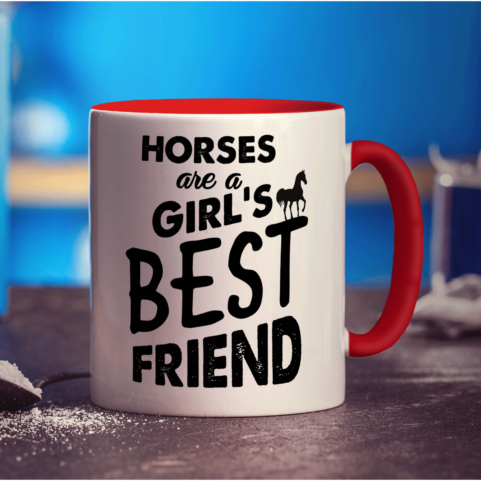 Horses are a Girl's Best Friend Mug