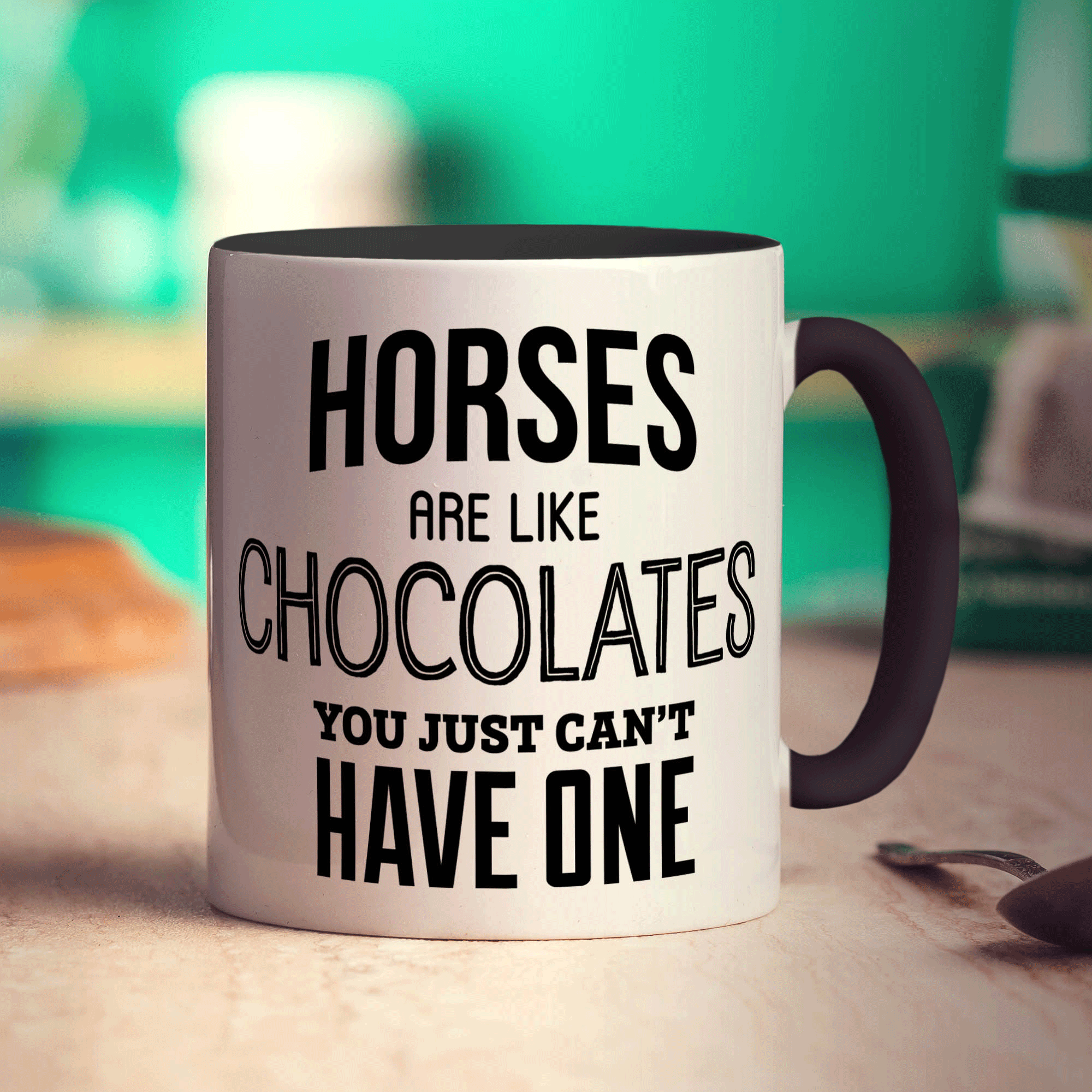 Horses are Like Chocolates You Just Can't Have One Mug - Standard 330ml (11oz) / Black