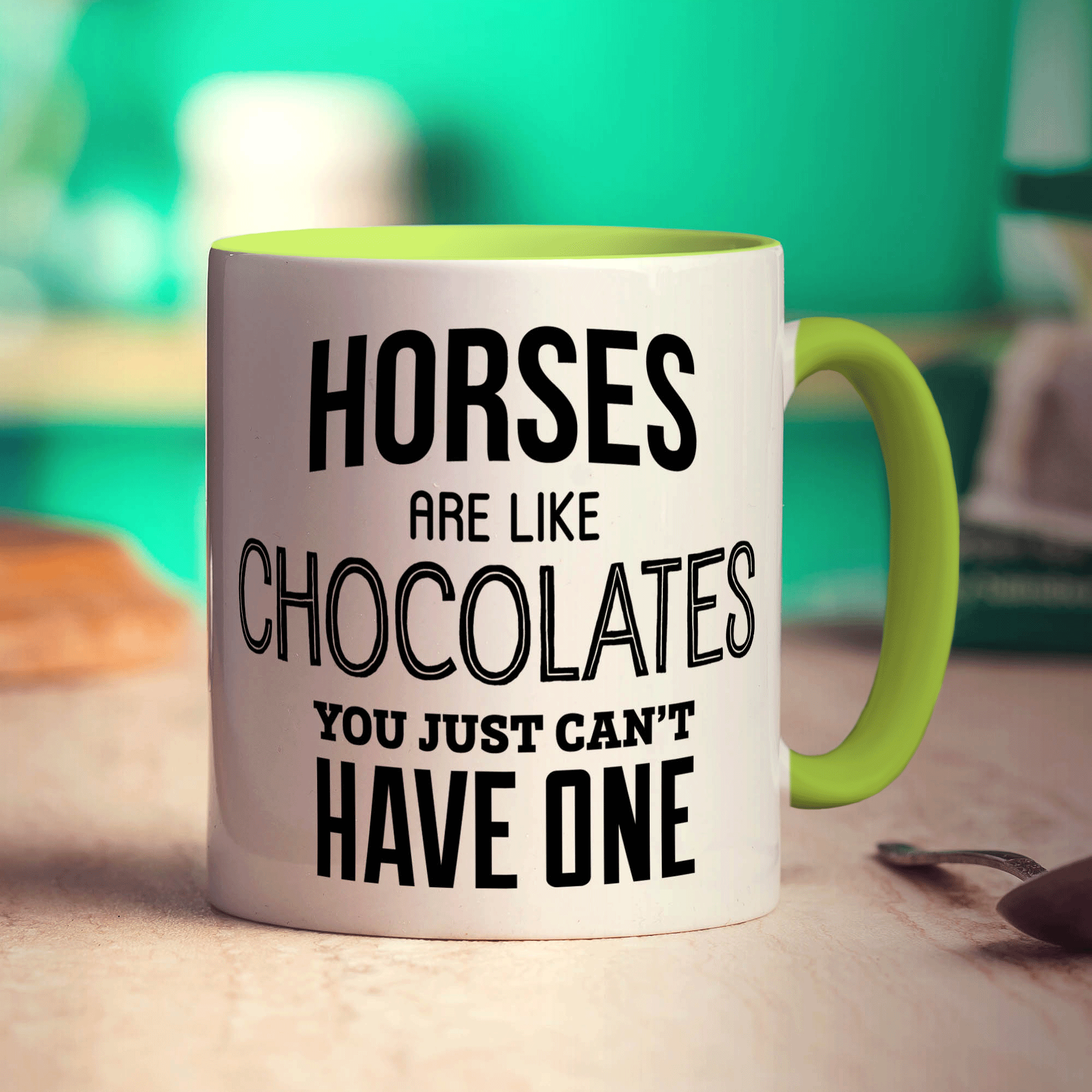 Horses are Like Chocolates You Just Can't Have One Mug - Standard 330ml (11oz) / Green