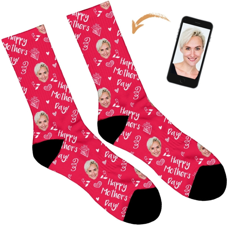 Diamond Happy Mothers Day Socks