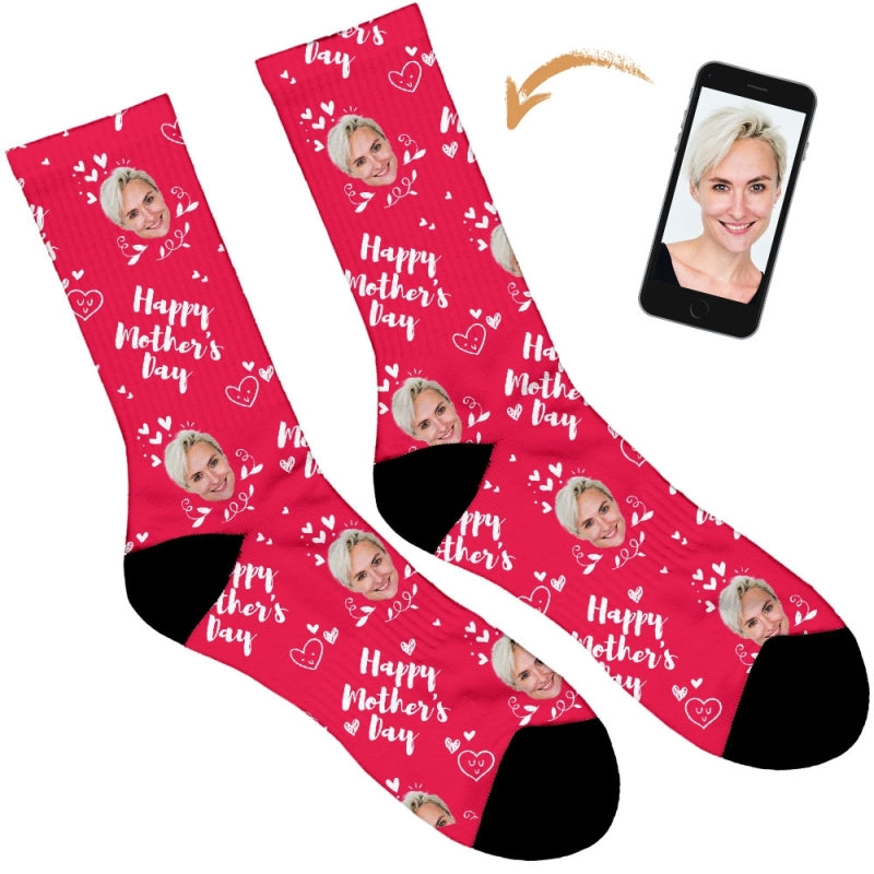 Happy Mothers Day Socks - Hearts