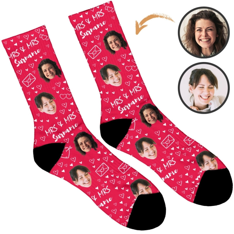 Mrs & Mrs Wedding Socks