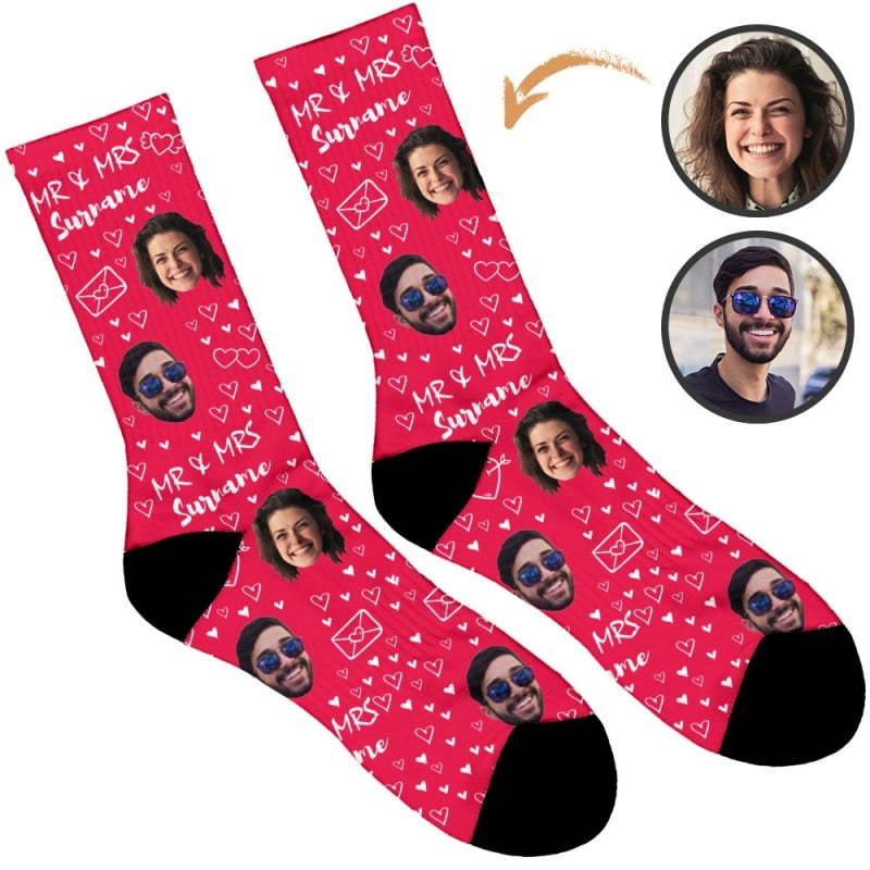Mr & Mrs Wedding Socks