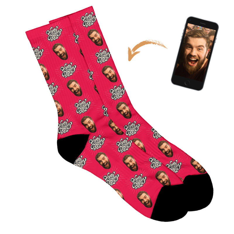 Vintage Birthday Personalised Socks