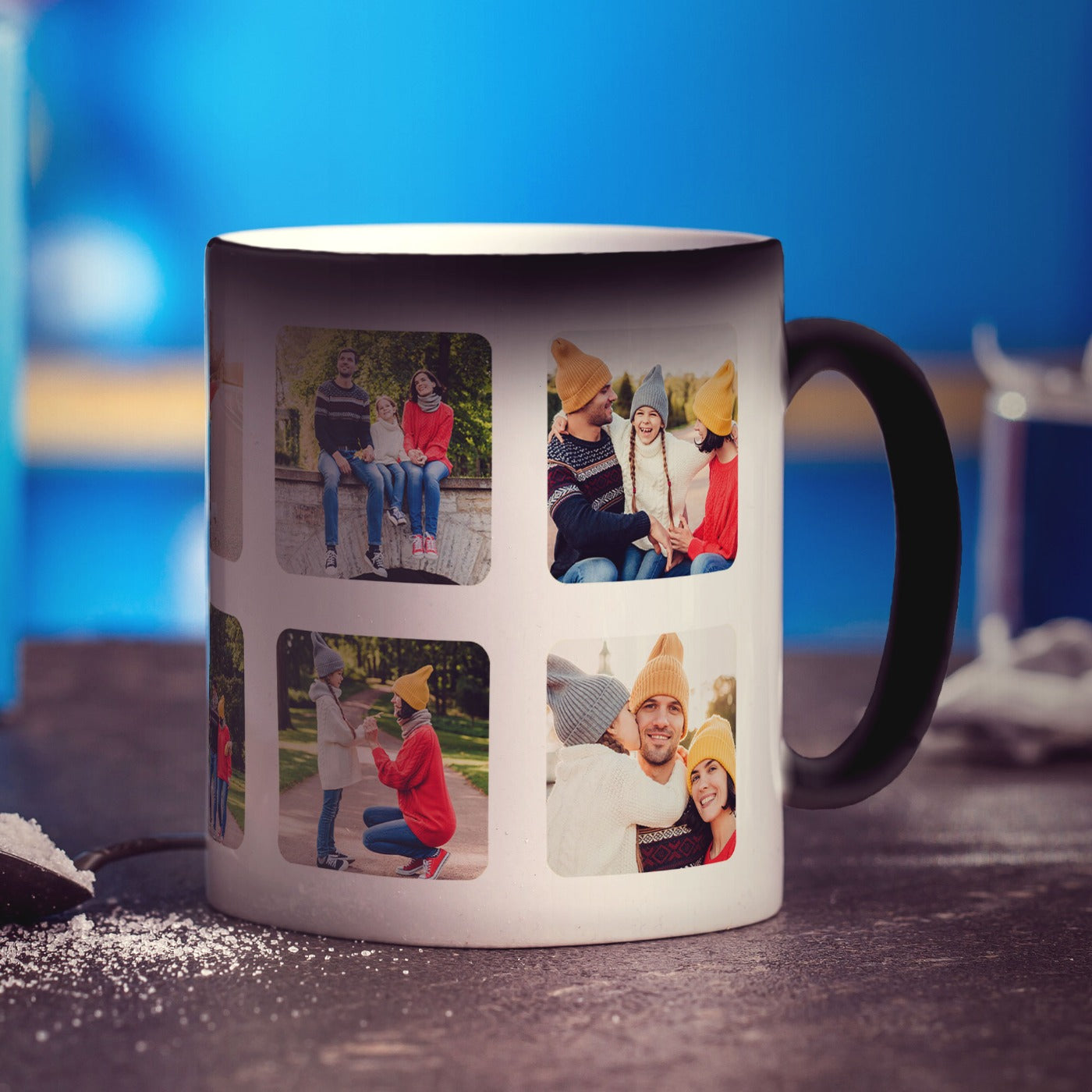 Magic Heat Sensitive Collage Mug with 10 Photos