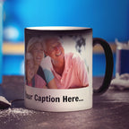 Magic Heat Sensitive Panoramic Photo Mug with Caption