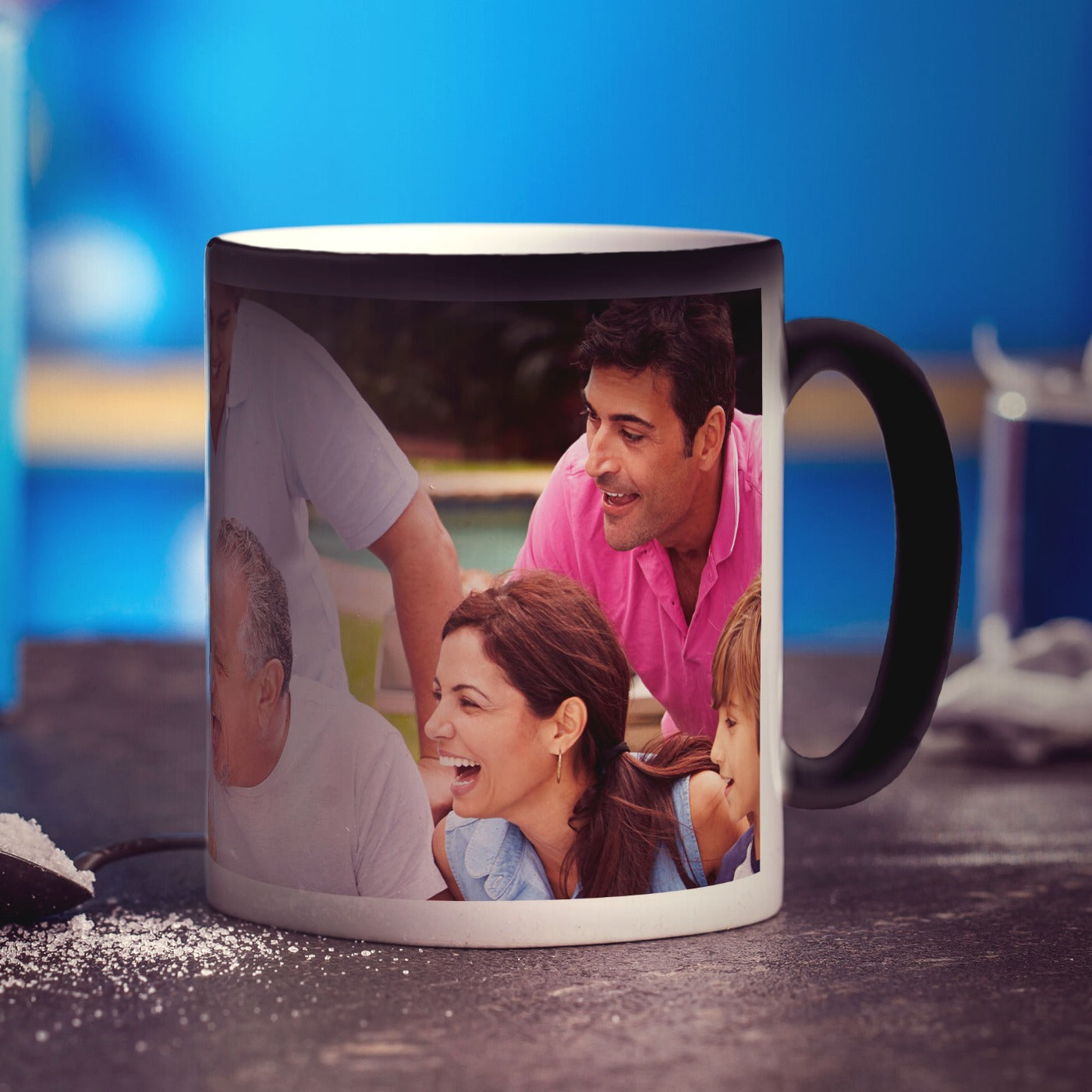 Magic Heat Sensitive Panoramic Photo Mug