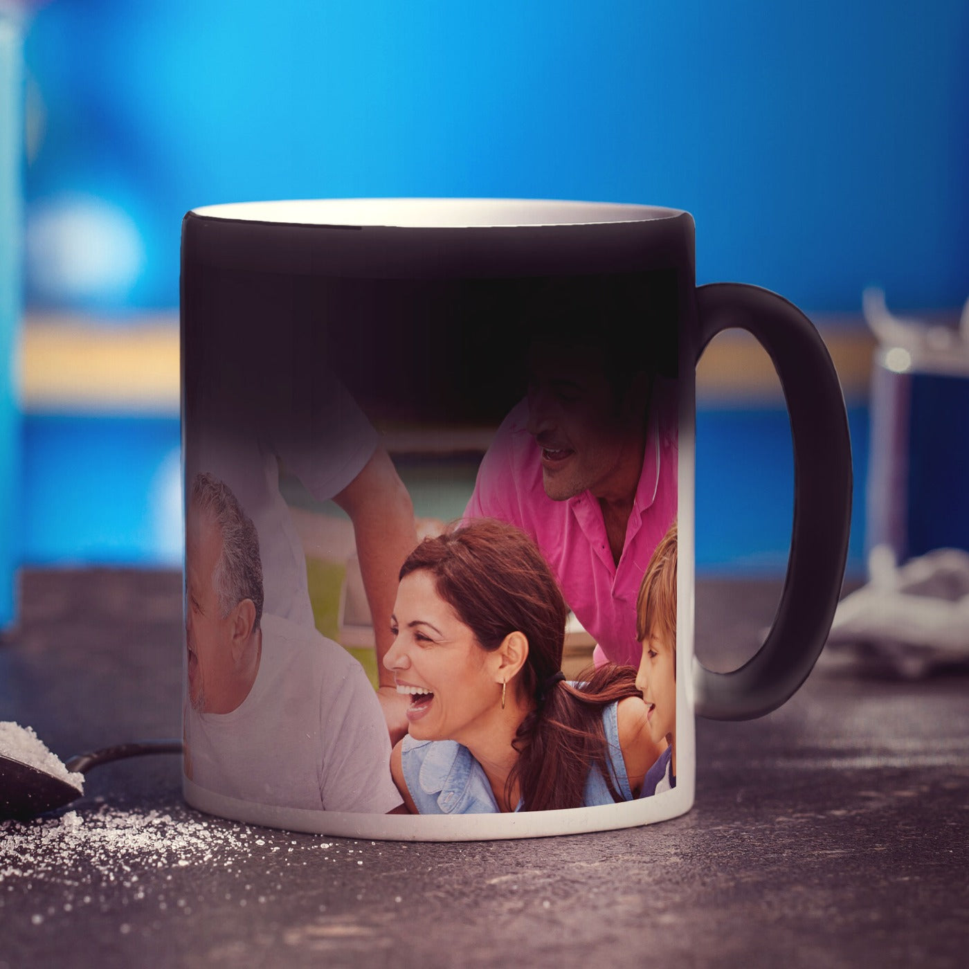 Magic Heat Sensitive Panoramic Photo Mug
