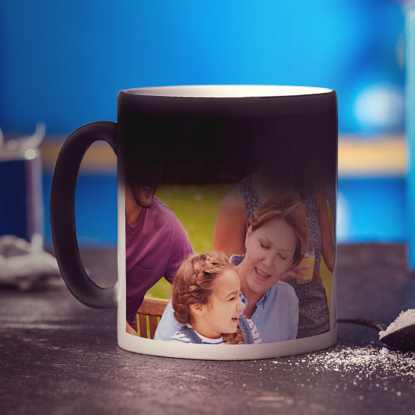 Magic Heat Sensitive Panoramic Photo Mug