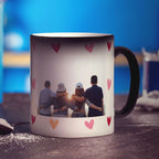 Magic Heat Sensitive Photo and Message Mug with Hearts