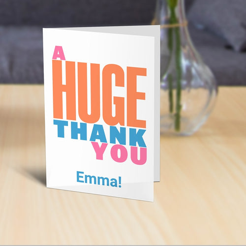 Huge Thank You Card Standing