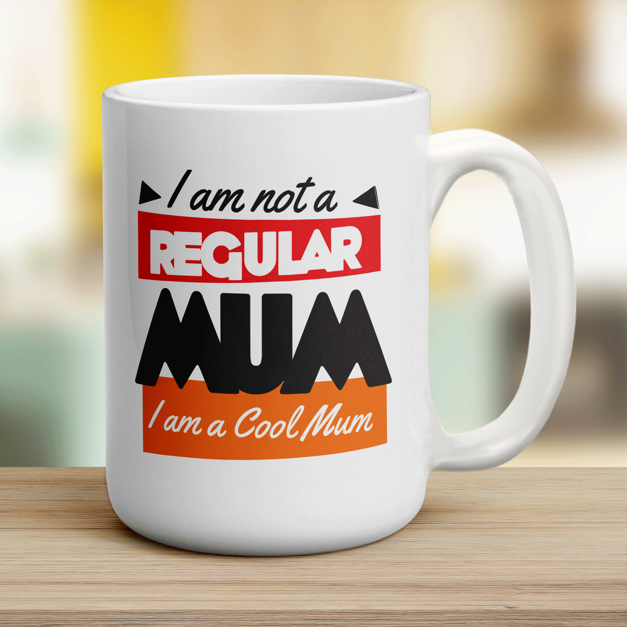 I Am Not A Regular Mum I Am A Cool Mum Mug - Jumbo 440ml (15oz) / White
