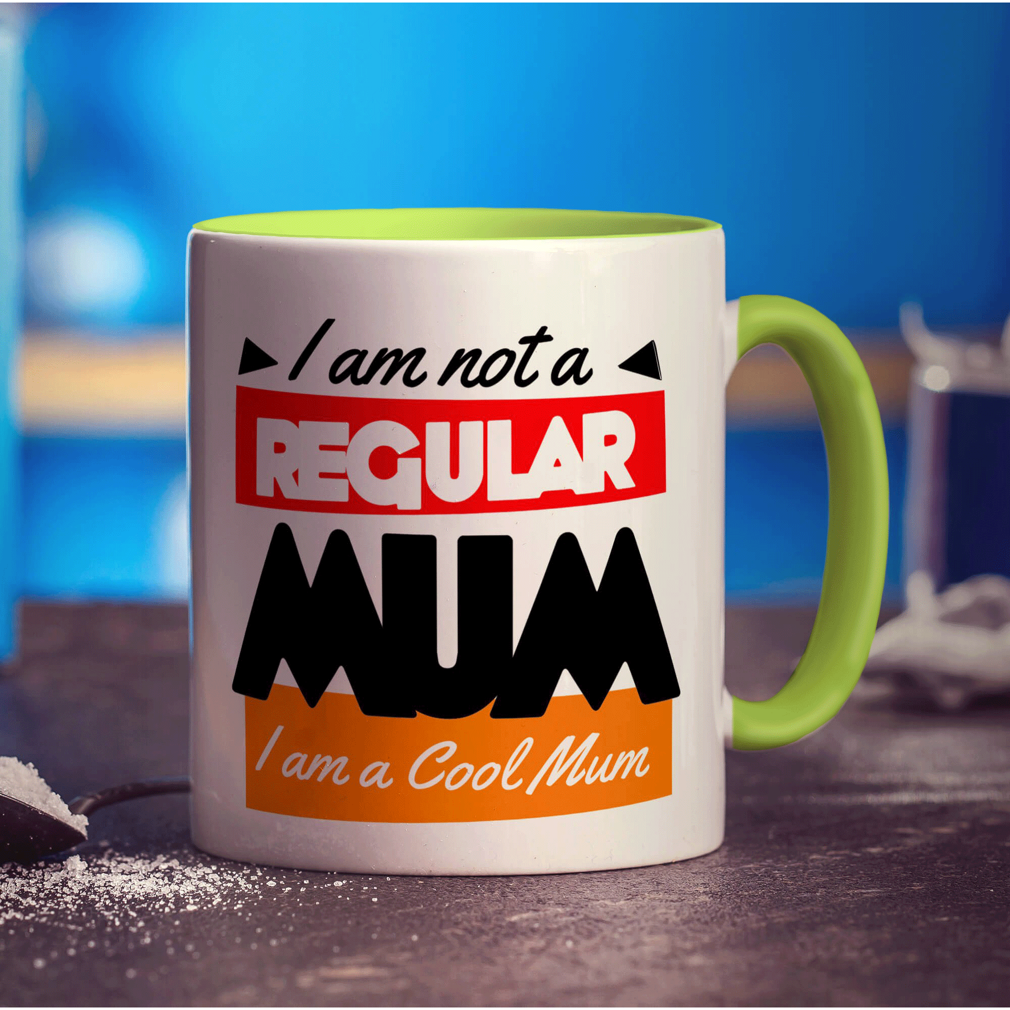 I Am Not A Regular Mum I Am A Cool Mum Mug - Standard 330ml (11oz) / Green