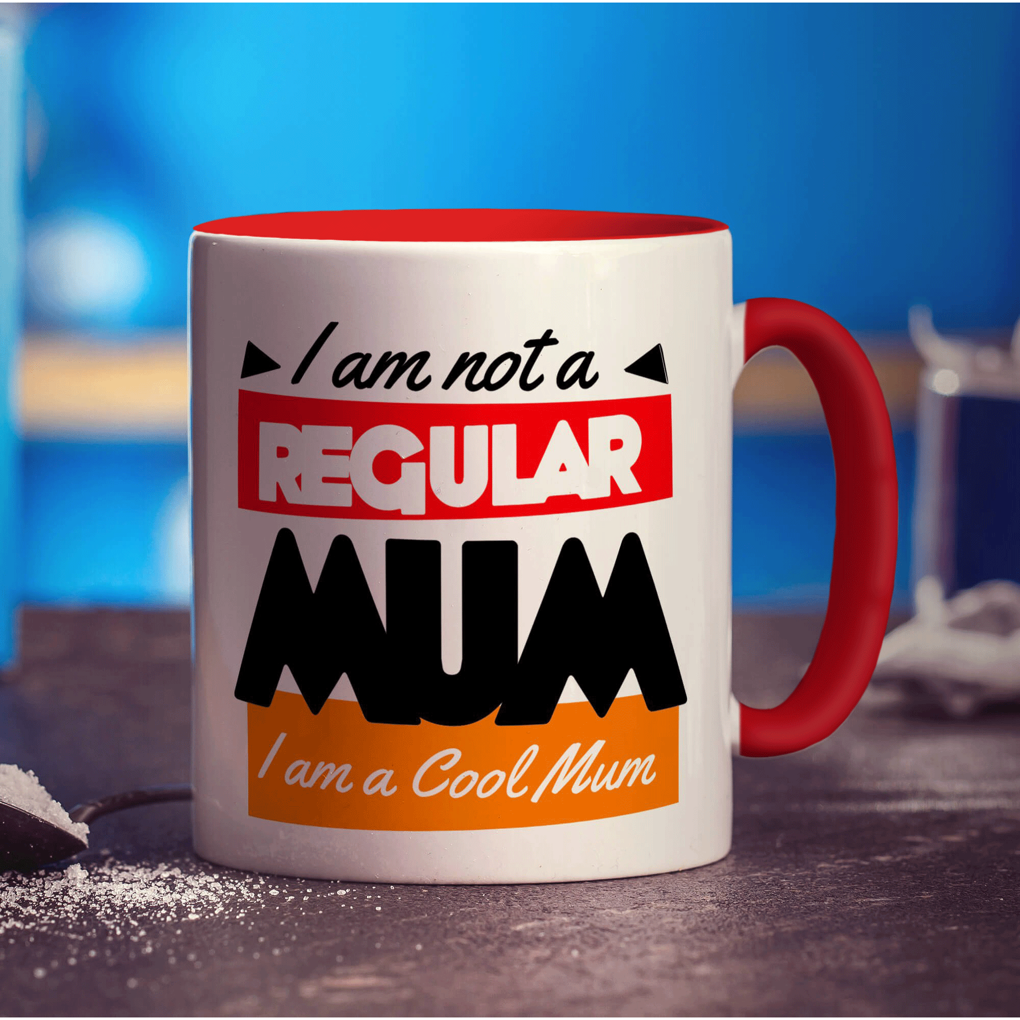 I Am Not A Regular Mum I Am A Cool Mum Mug - Standard 330ml (11oz) / Red