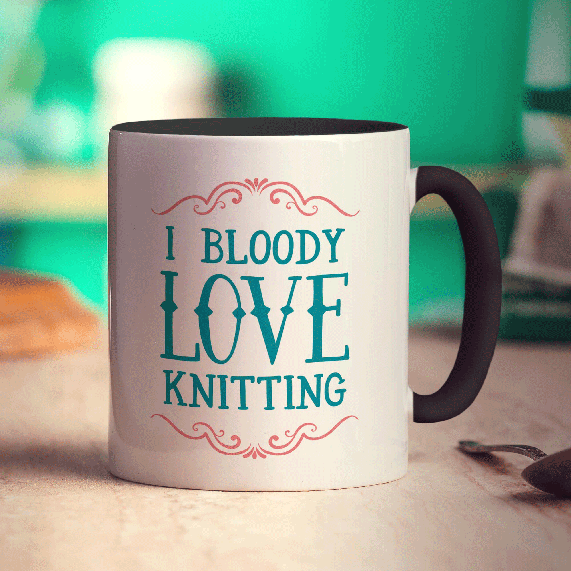 I Bloody Love Knitting Mug